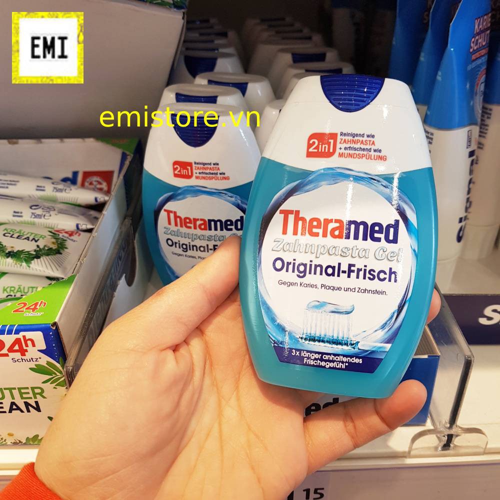 Kem đánh răng Theramed 2in1 [Hàng chuẩn Đức]