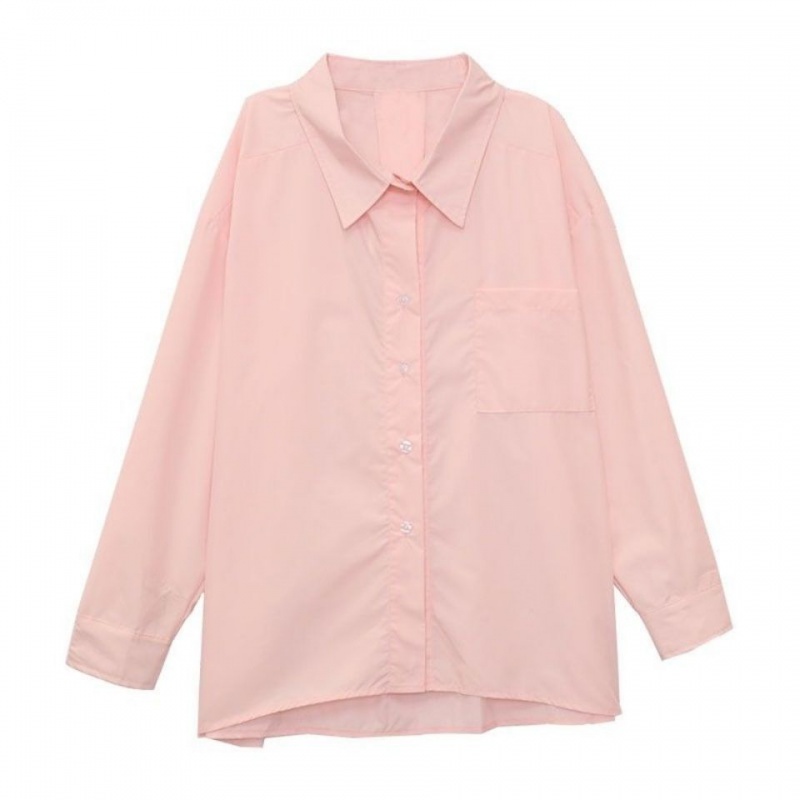 ANTUSON Áo khoác sơ mi dáng rộng thời trang xuân thu phong cách retro cho nữ