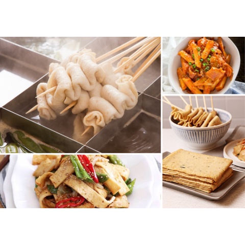 CHẢ CÁ HÀN QUỐC DẠNG LÁT K-OMUK 500G
