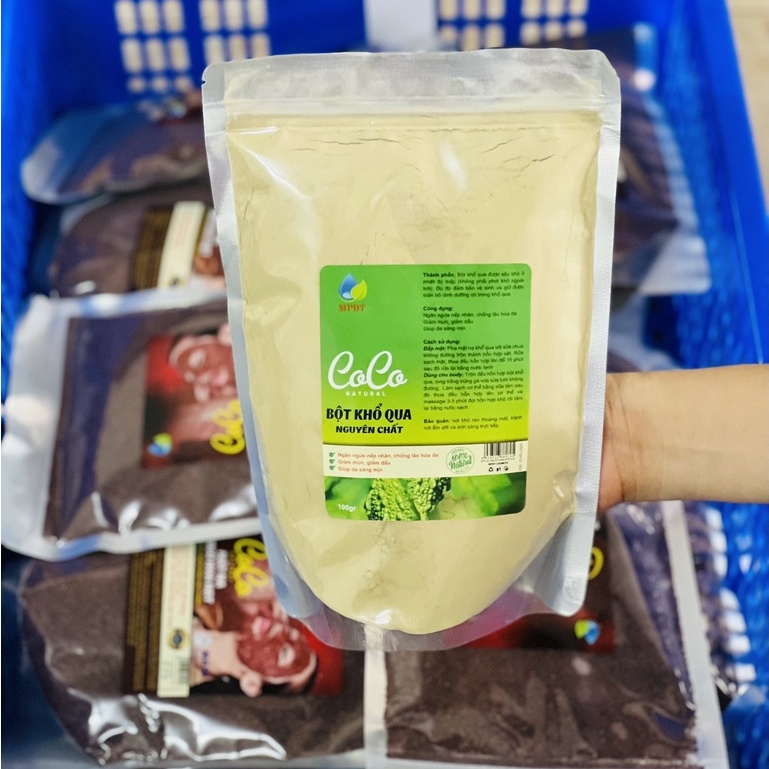 500GR Bột khổ qua handmade đắp mặt nạ,bột khổ qua rừng nguyên chất giảm mụn,dị ứng và nám tàn nhang nguyên chất