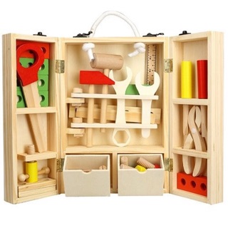 BỘ ĐỒ CHƠI CƠ KHÍ BẰNG GỖ