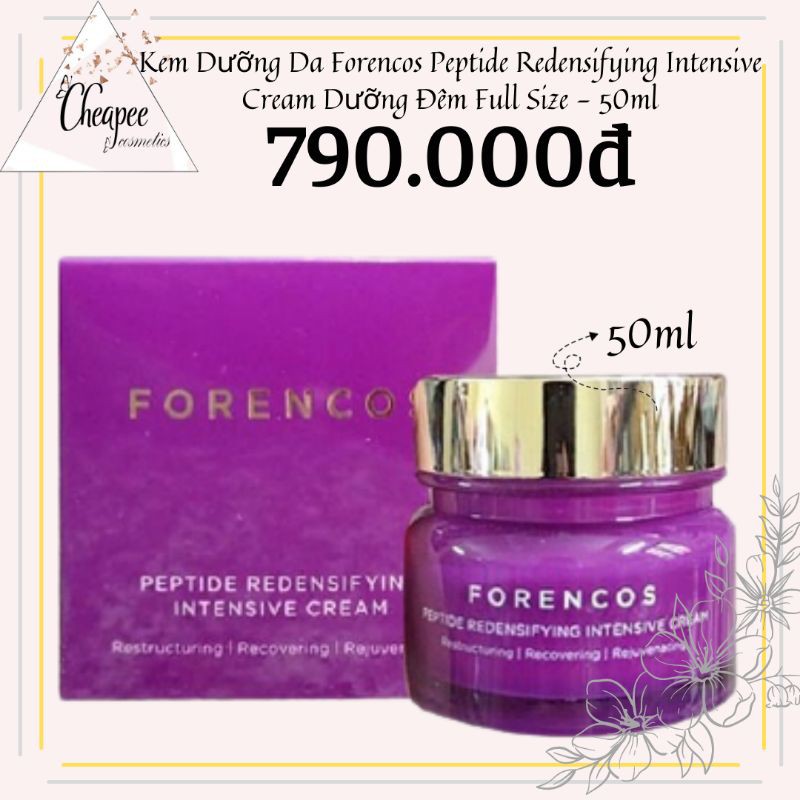 Kem Dưỡng Da Forencos Peptide Redensifying Intensive Cream Dưỡng Đêm - 50ml Full Size