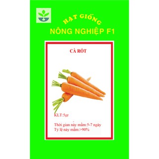 Gói 5 gr hạt giống cà rốt xuất xứ thái lan