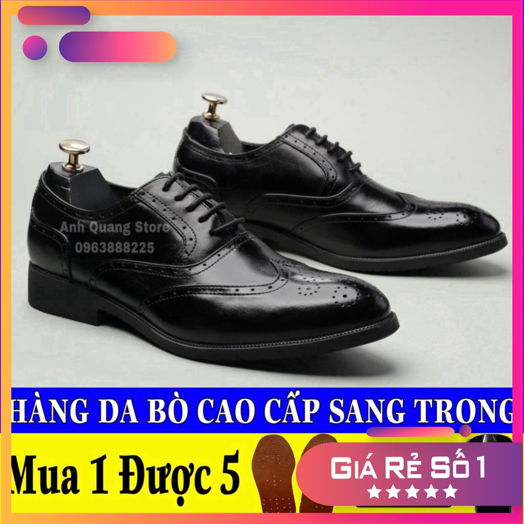 Giày Tây Nam Da Bò Nhập Khẩu Italy Hàng Chất Lượng Siêu Cấp Phong Cách Cổ Điển Sang Trọng Lịch Lãm GT339