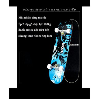 Ván trượt người lớn cao cấp (Mặt nhám + Bánh cao su)