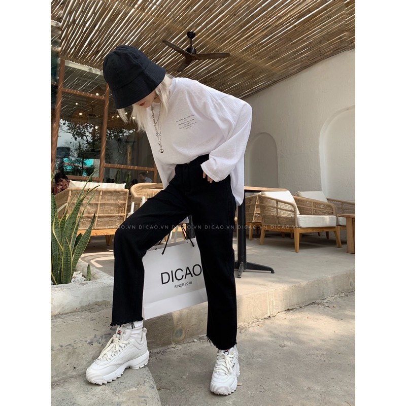 QUẦN RÁCH GỐI ĐEN