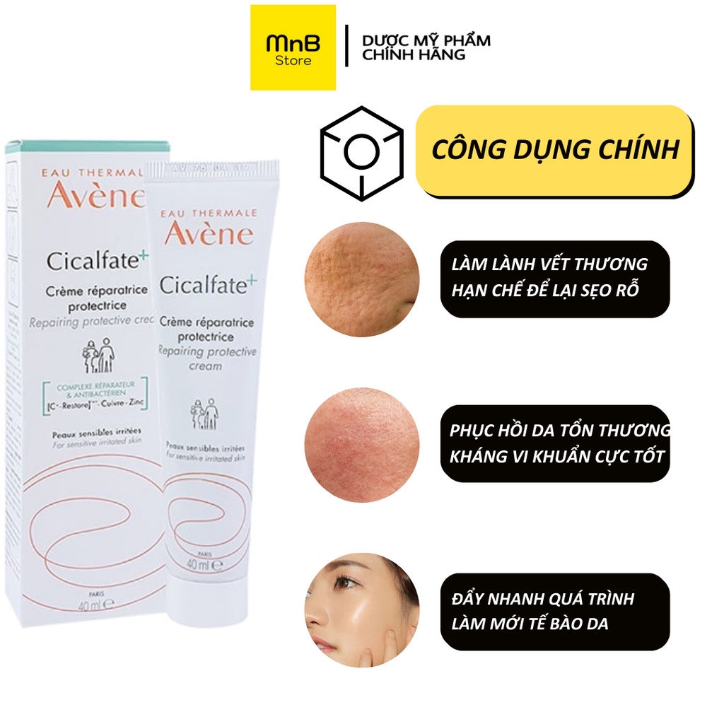 Kem dưỡng Avene Cicalfate Restorative Skin Cream phục hồi làm lành sẹo và cấp ẩm cho da 40