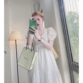 Váy maxi thô boy chun ngực