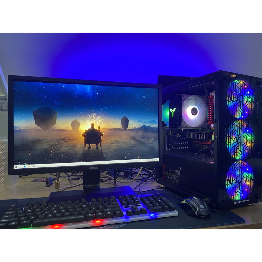 A8 5600 / RAM 8GB / SSD 128GB / HDD 250GB / GT 730 2GB / Màn hình Samsung 24inch cong / Tặng kèm phím chuột led