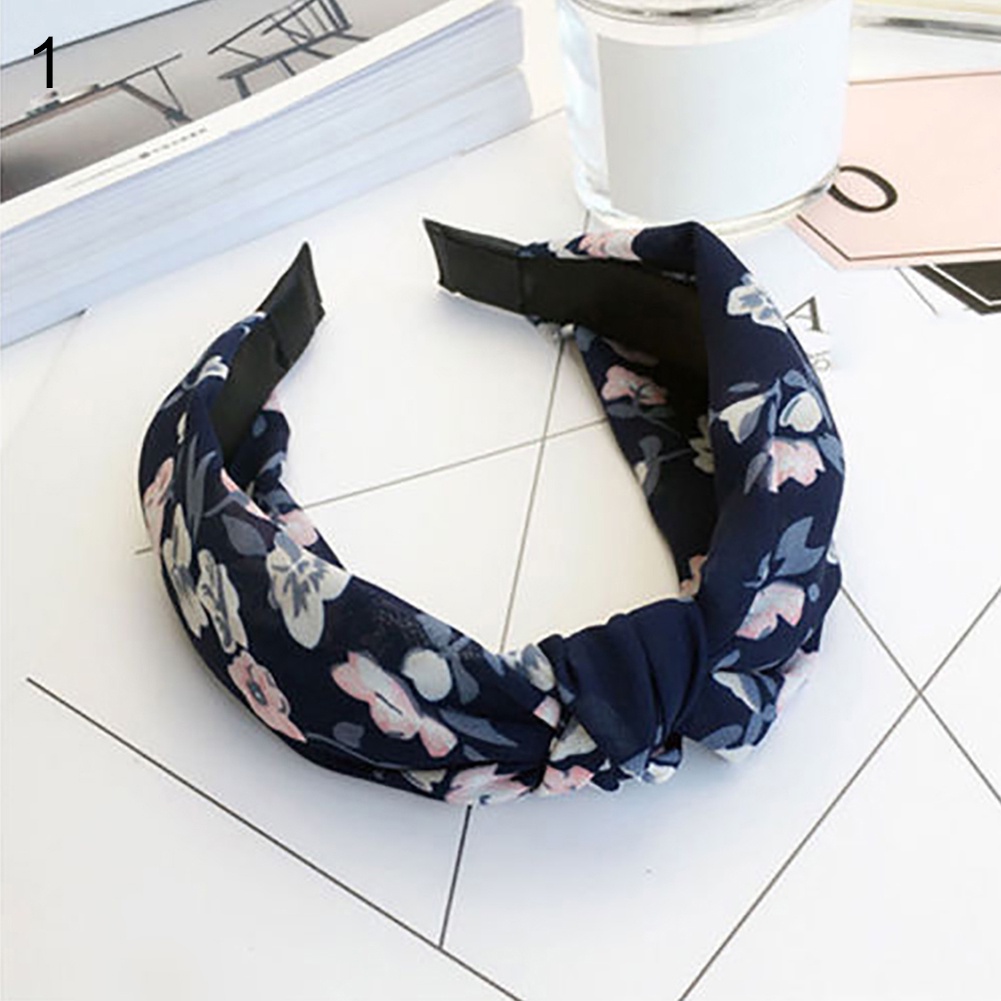 Băng đô cài tóc họa tiết hoa thời trang cho nữ