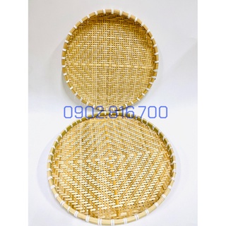 Mẹt tre - Nia tre phụ kiện trang trí vòng nguyêt quế tết 40cm và 35cm