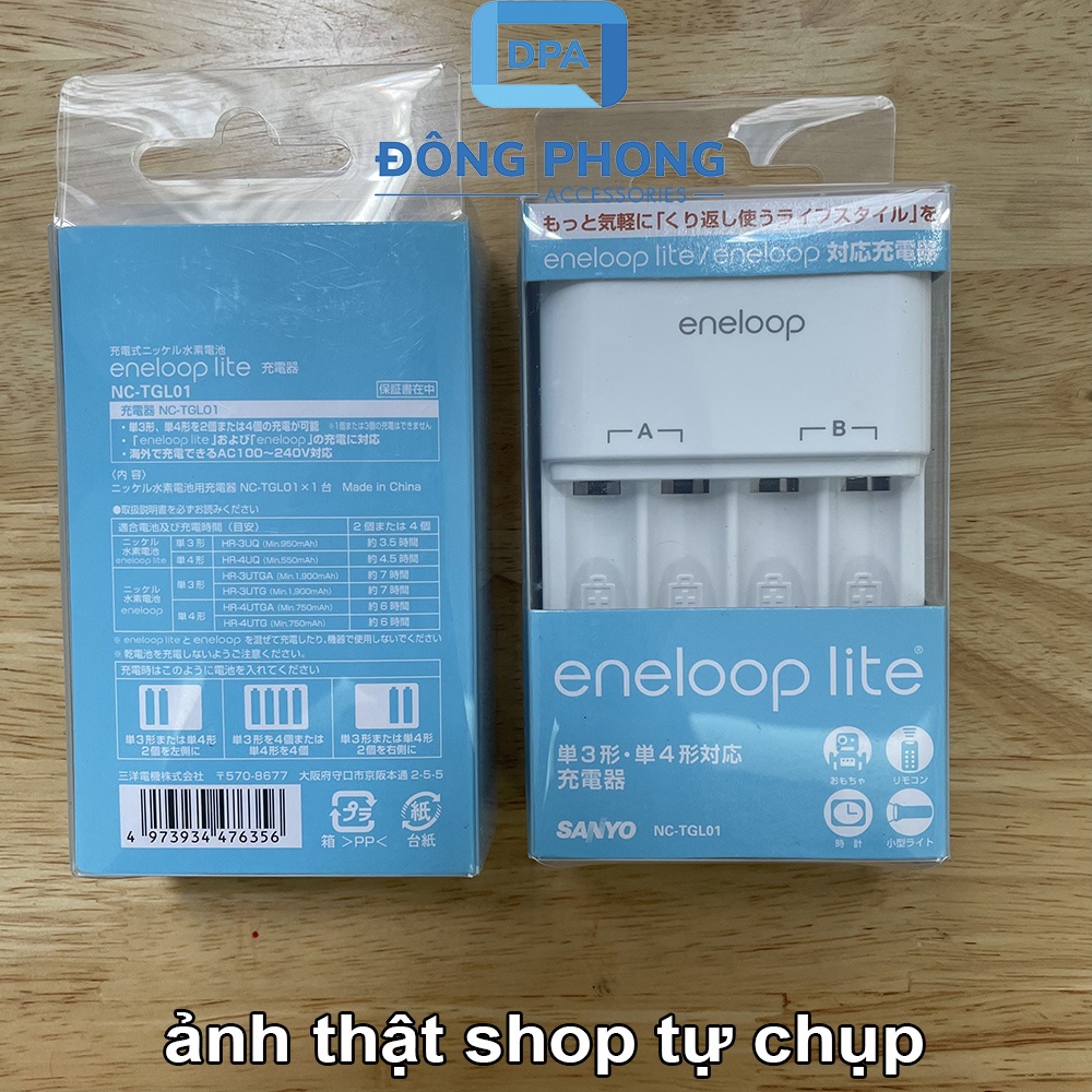 Dock Sạc Nhanh Eneloop Lite Sạc Pin AA / AAA Chính Hãng