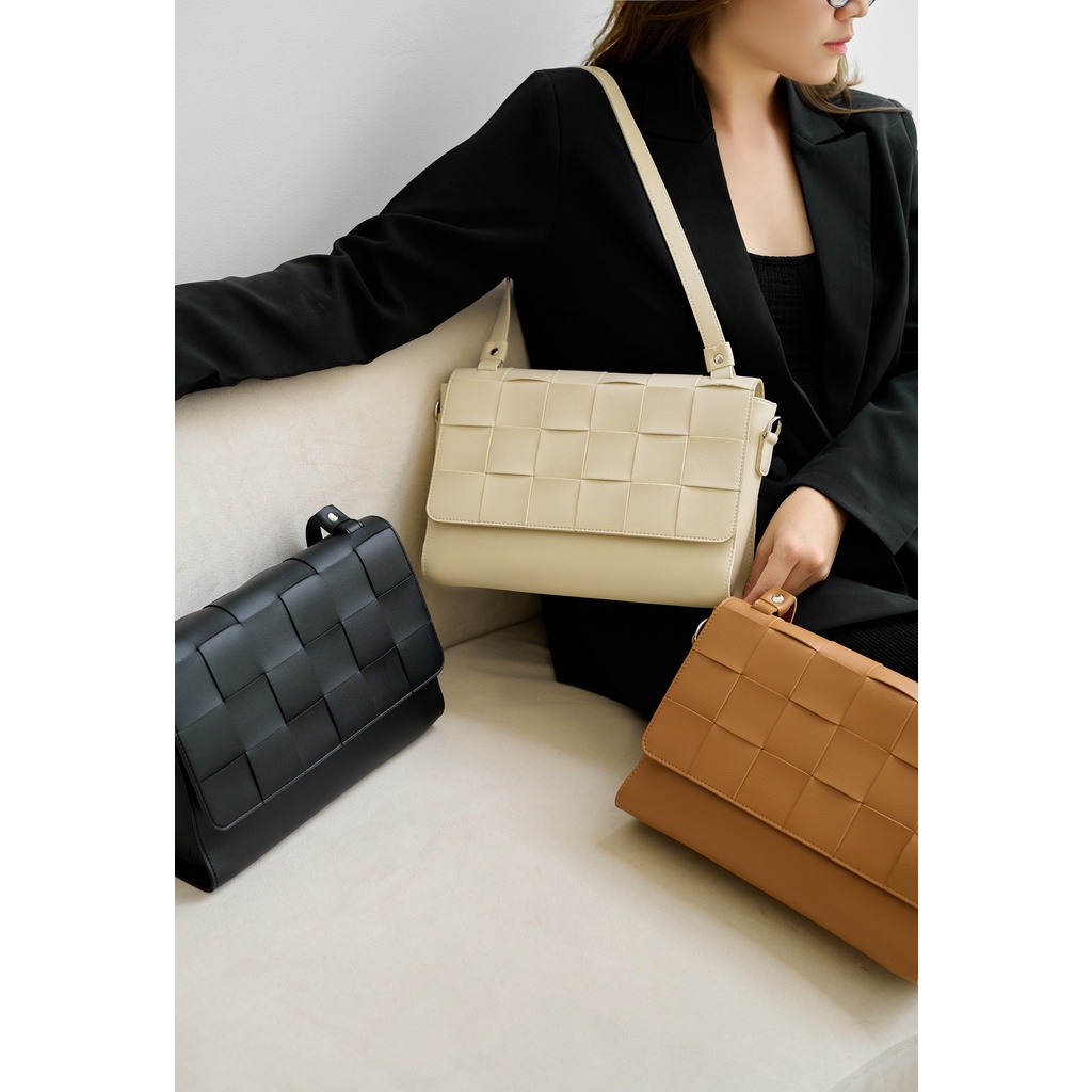 OLV - Túi Creamy Woven Shoulder Bag