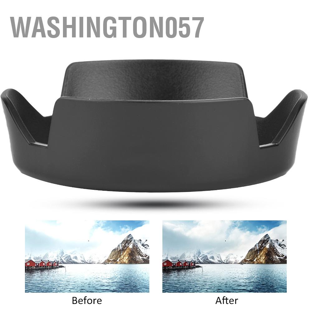 Washington057 EW-60CⅡ Camera Mount Lens Hood for Canon EF-S 18-55mm f 3.5-5.6 II