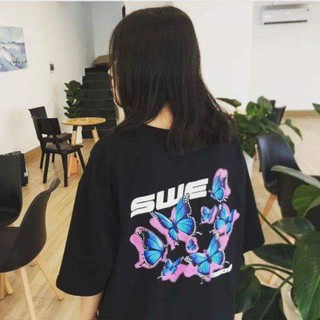< TẶNG GIẤY THƠM > Áo Thun Swe Butterfly - 100% COTTON [ Form UNISEX ]