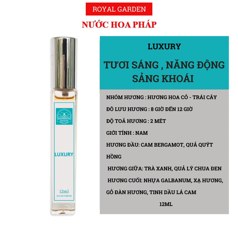 Nước hoa nam Royal thơm lâu đẳng cấp, nam tính, lịch lãm lưu hương cực lâu 8-12 tiếng