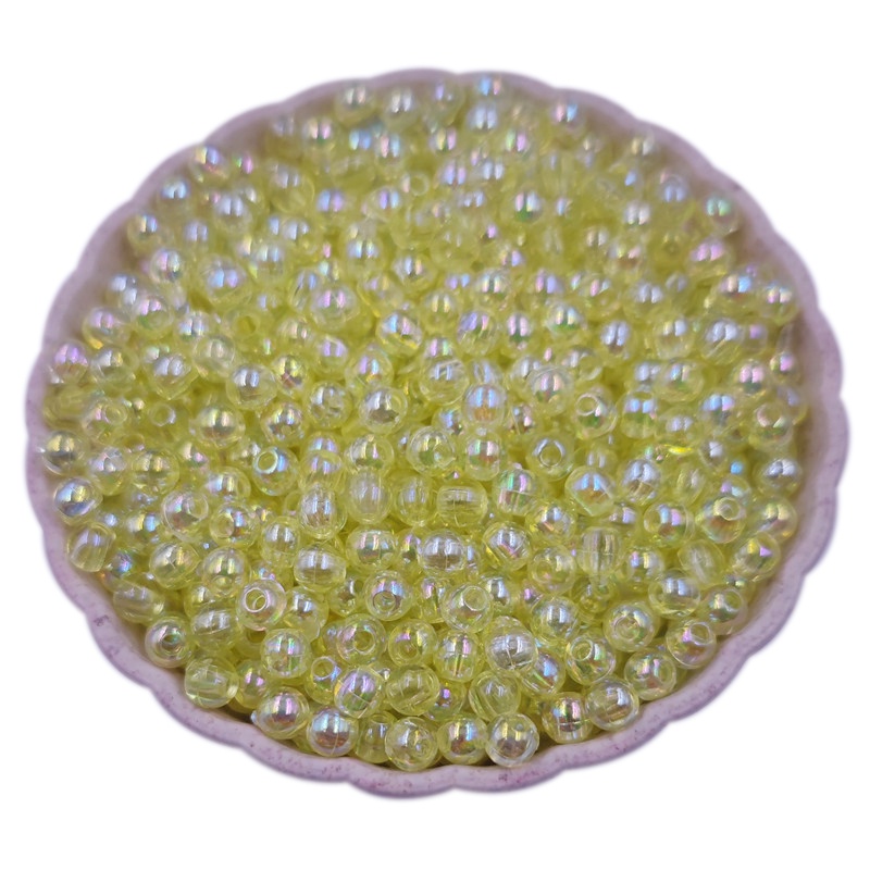 Bộ 40-200 Hạt Nhựa Acrylic Trong Suốt Kích Thước 40-200 Hạt Tròn Dùng Làm Trang Sức Thủ Công 4 6 8mm