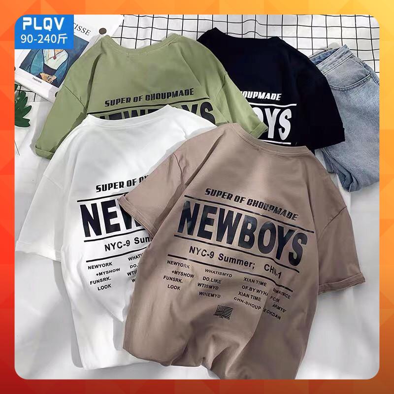 [ Ảnh Thật ] Áo thun tay lỡ form rộng họa tiết NEW BOY - Unisex nam nữ đều mặc được | WebRaoVat - webraovat.net.vn