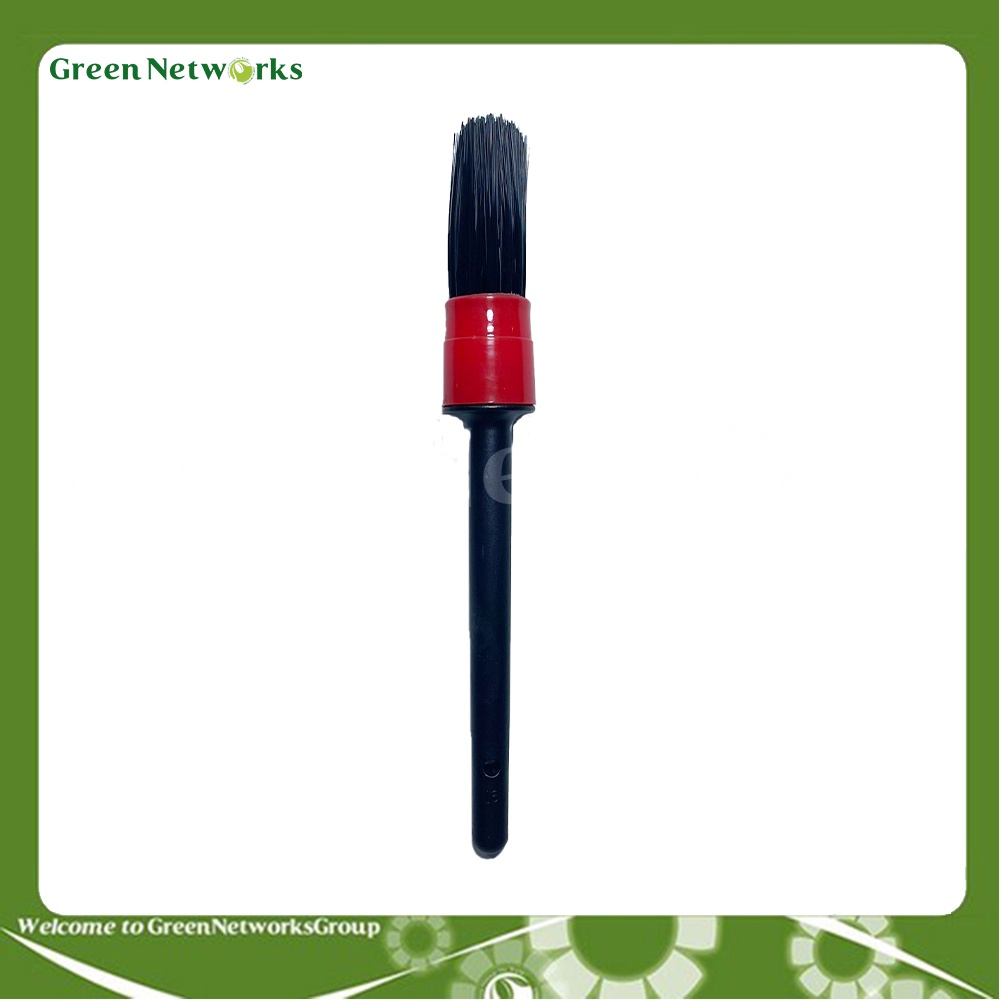 Bộ 5 chổi cọ vệ sinh xe máy, ô tô tròn từ lông heo cao cấp, cọ rửa khoang máy, nội thất  (5 cái/ 1 bộ) - GreenNetWorks