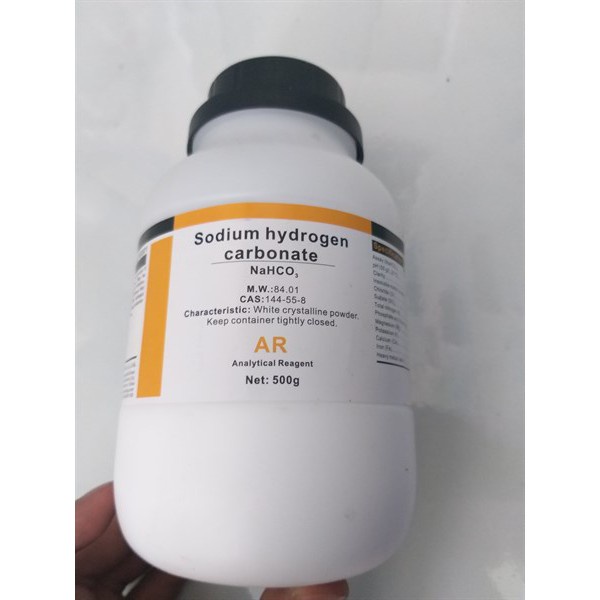 Hóa chất Sodium hydrogen carbonate NaHCO3 99.5% lọ 500g natri cacbonat CAS 144-55-8