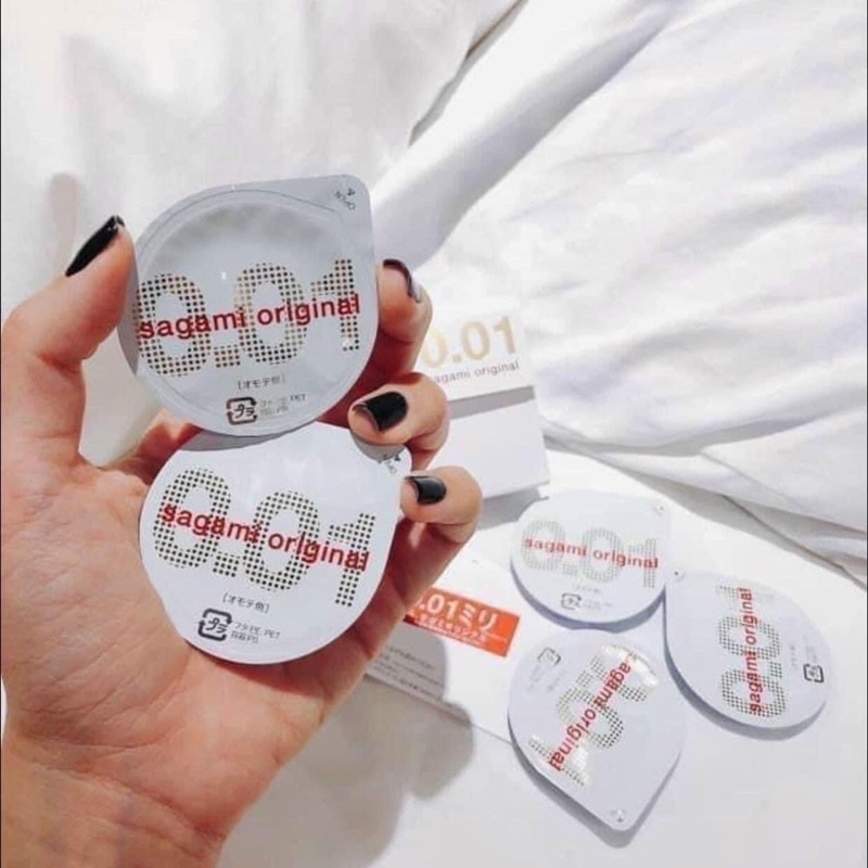 Bao cao su Sagami Original 0.01 hộp 5 chiếc siêu mỏng, siêu dai Nhật Bản