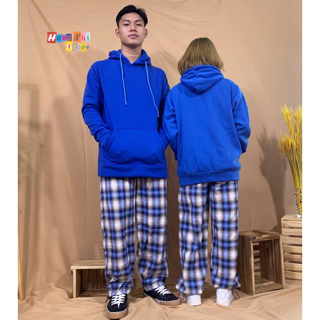 Áo Khoác Hoodie Trơn Ulzzang Unisex Màu Xanh Bích Chất Nỉ Bông Cao Cấp Dáng Rộng Nam Nữ -