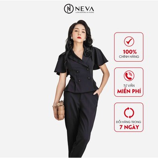 Áo vest neva đính hoa eo 21s1w610306