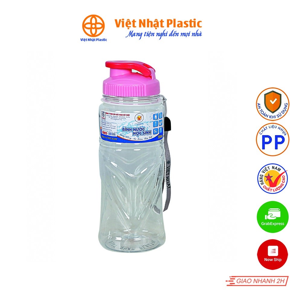 Bình nước thể thao Việt Nhật Plastic 550ml 750ml 900ml