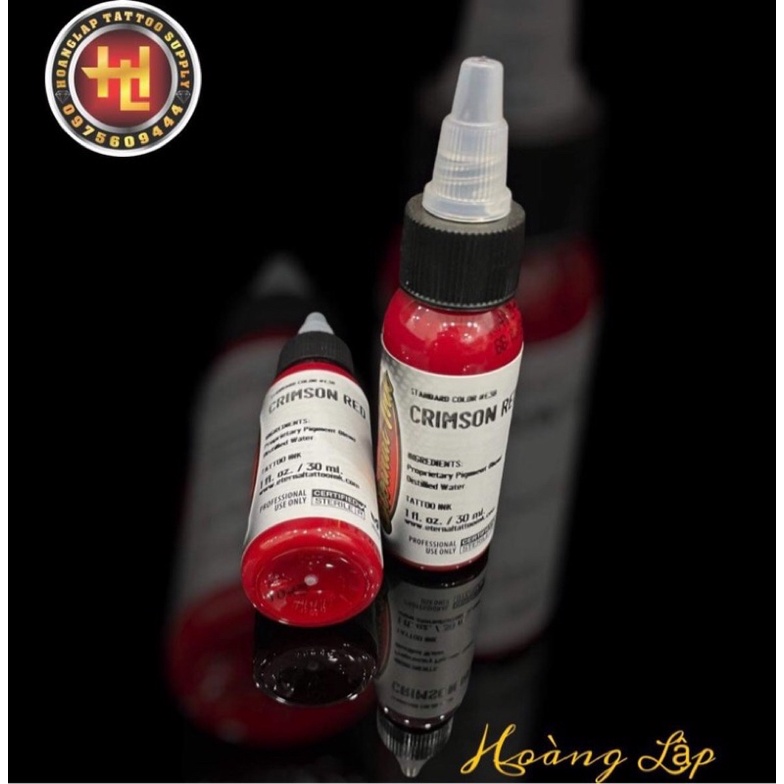 HOÀNG LẬP - MỰC XĂM HÌNH ETERNAL MÀU ĐỎ CHAI LẺ