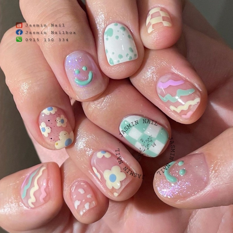 [Mã NHUQAD giảm 10% đơn 100k][NAIL BOX] Nailbox móng úp thiết kế sẵn mẫu desgin hàn quốc