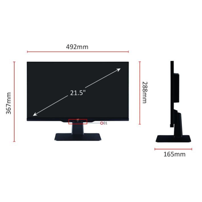 Màn Hình Viewsonic VA2415-H 24Inch Và VA2201-H 22 inch Tần Số Quét 75Hz Full HD Màn Hình Phẳng Hiển Thị 16,7 Triệu Màu