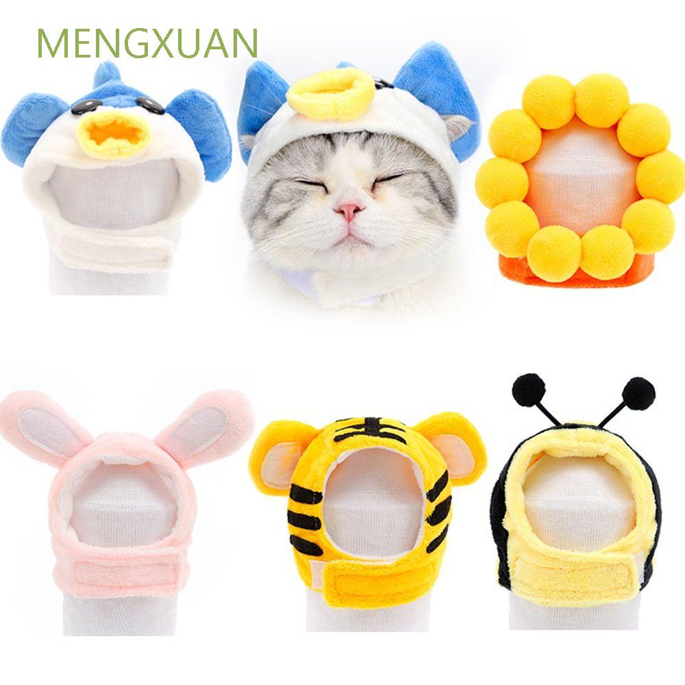 Mũ đội đầu cho mèo cưng nhiều hình dạng dễ thương có thể điều chỉnh