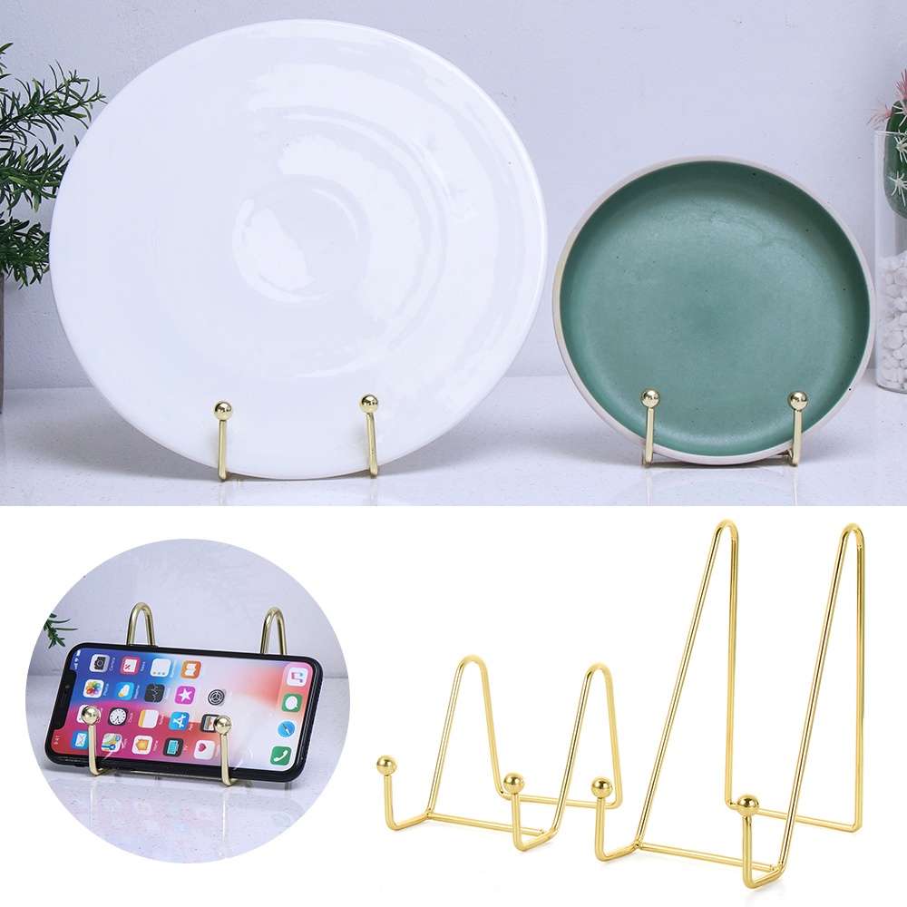 Giá giữ trưng bày đĩa tranh ảnh huy chương bằng sắt rèn kiểu dáng hình học độc đáo dành cho trang trí