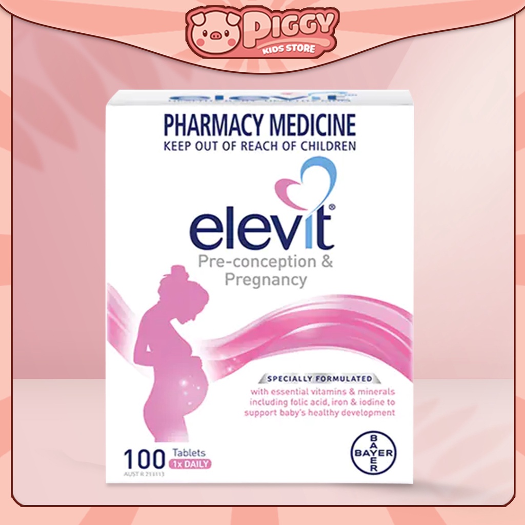 Elevit bầu- Vitamin tổng hợp cho mẹ bầu 100 viên Úc