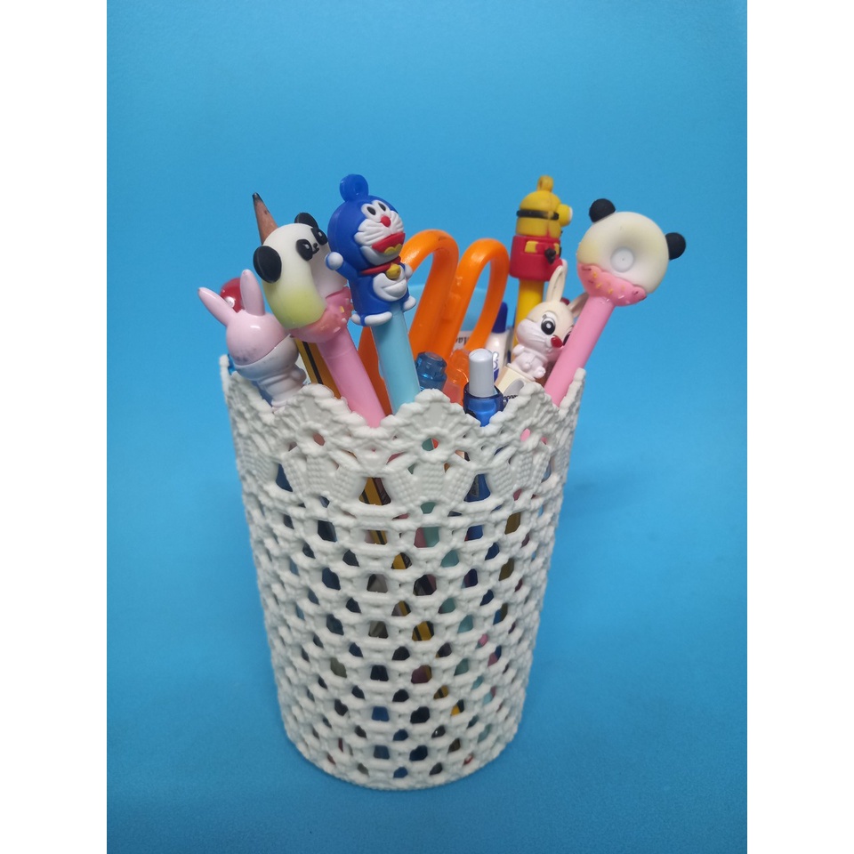 Sọt Tròn Hoa Văn Đựng Đồ Trang Trí - Đường kính 11cm  màu ngẫu nhiên