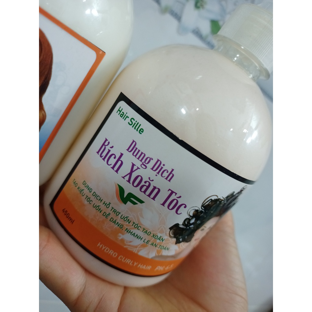 Dung dịch kích xoăn tóc uốn TVF thể tích 450ml