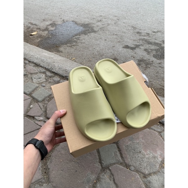 Dép Slide xanh cốm - resin phiên bản cao cấp