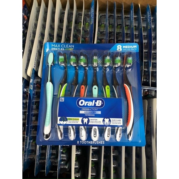 Set 8 Bàn Chải Oral B của Mỹ