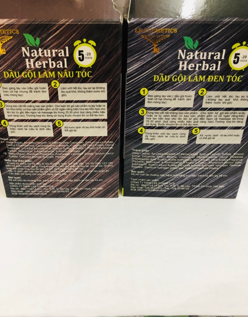 Dầu gội thảo dược NATURAL HERBAL( làm nâu và đen tóc) 30ml