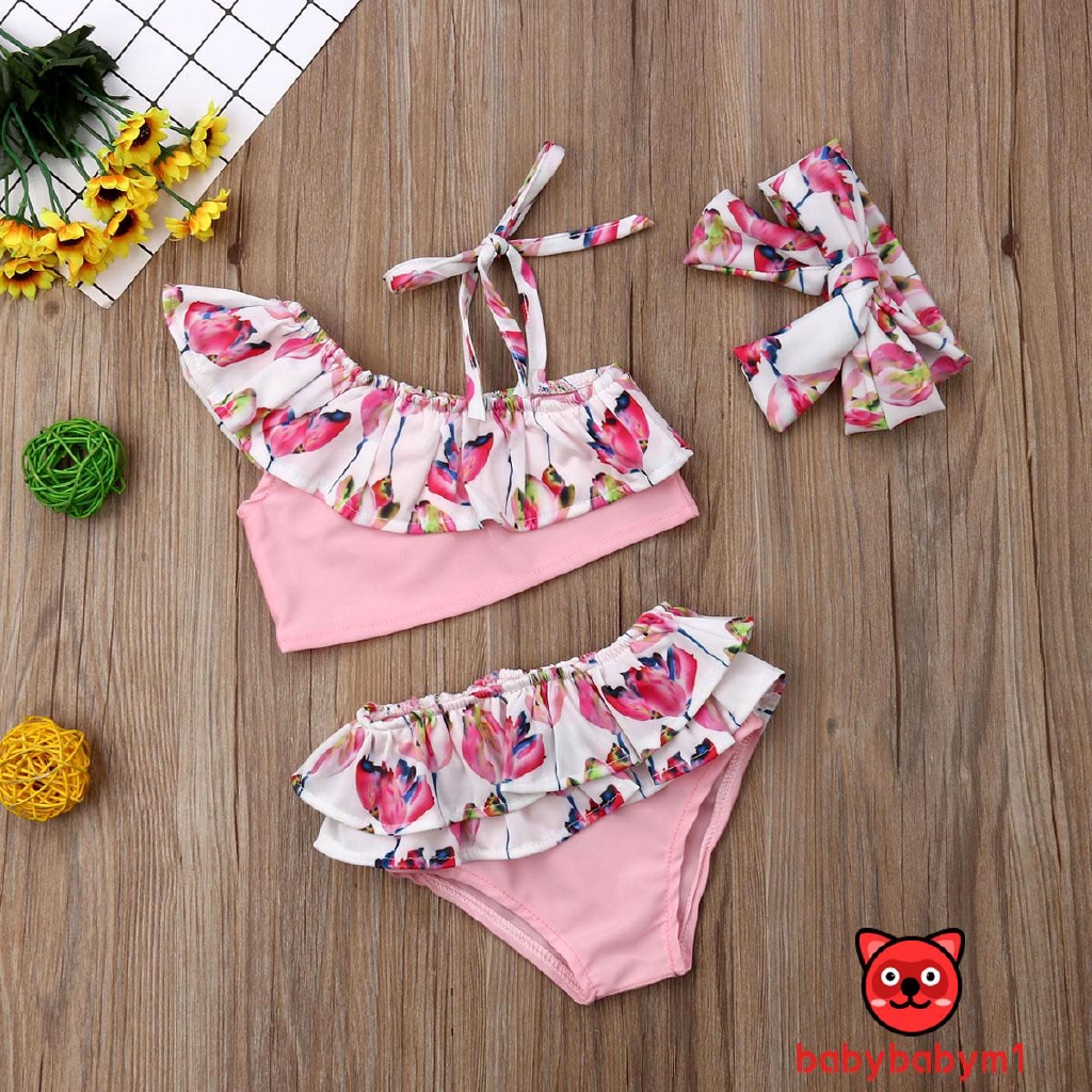 Set bikini 2 mảnh xinh xắn cho bé gái