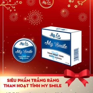 Bột trắng răng than hoạt tính MY SMILE - Trắng sáng Tự Nhiên