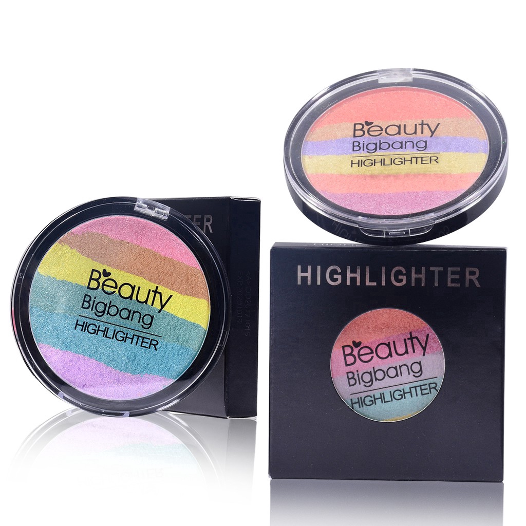 (Hàng Mới Về) Bảng Phấn Bắt Sáng Beautybigbang Màu Cầu Vồng Đẹp Mắt Jp3 | BigBuy360 - bigbuy360.vn