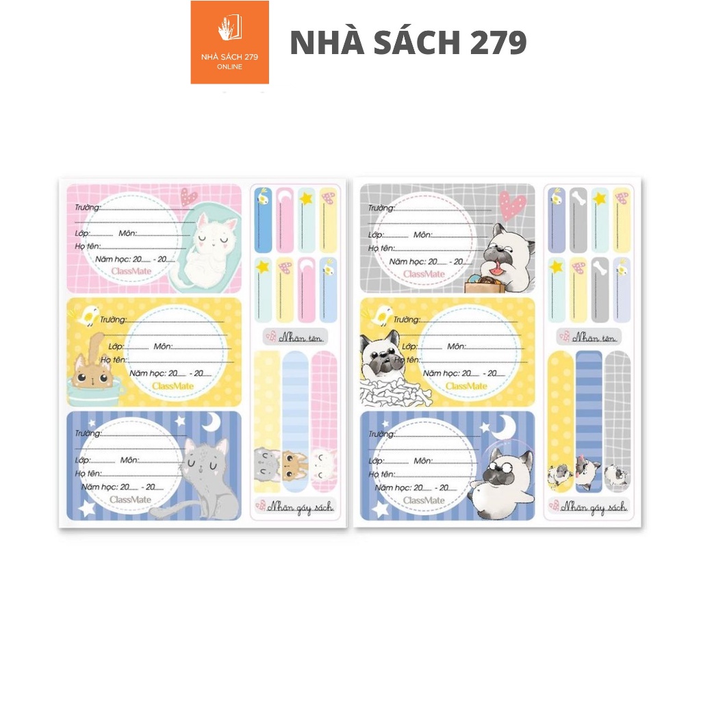 Nhãn vở Classmate PETS CL-NT228 tiện lợi, dễ sử dụng.