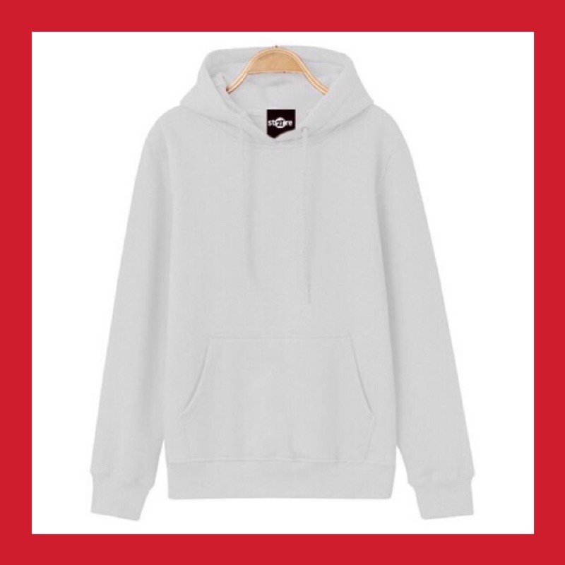 Áo Hoodie ♥️FREESHIP♥️ Nỉ Trơn Unisex - Màu Trắng | BigBuy360 - bigbuy360.vn