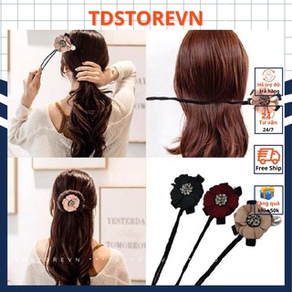 Phụ kiện cài tóc , cài tóc cute bông hoa siêu xinh siêu sang chảnh TDSTOREVN mã TD62
