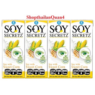 (HCM) SỮA ĐẬU NÀNH SOY SECRETZ THÁI LAN (LỐC 4 HỘP *180ML)