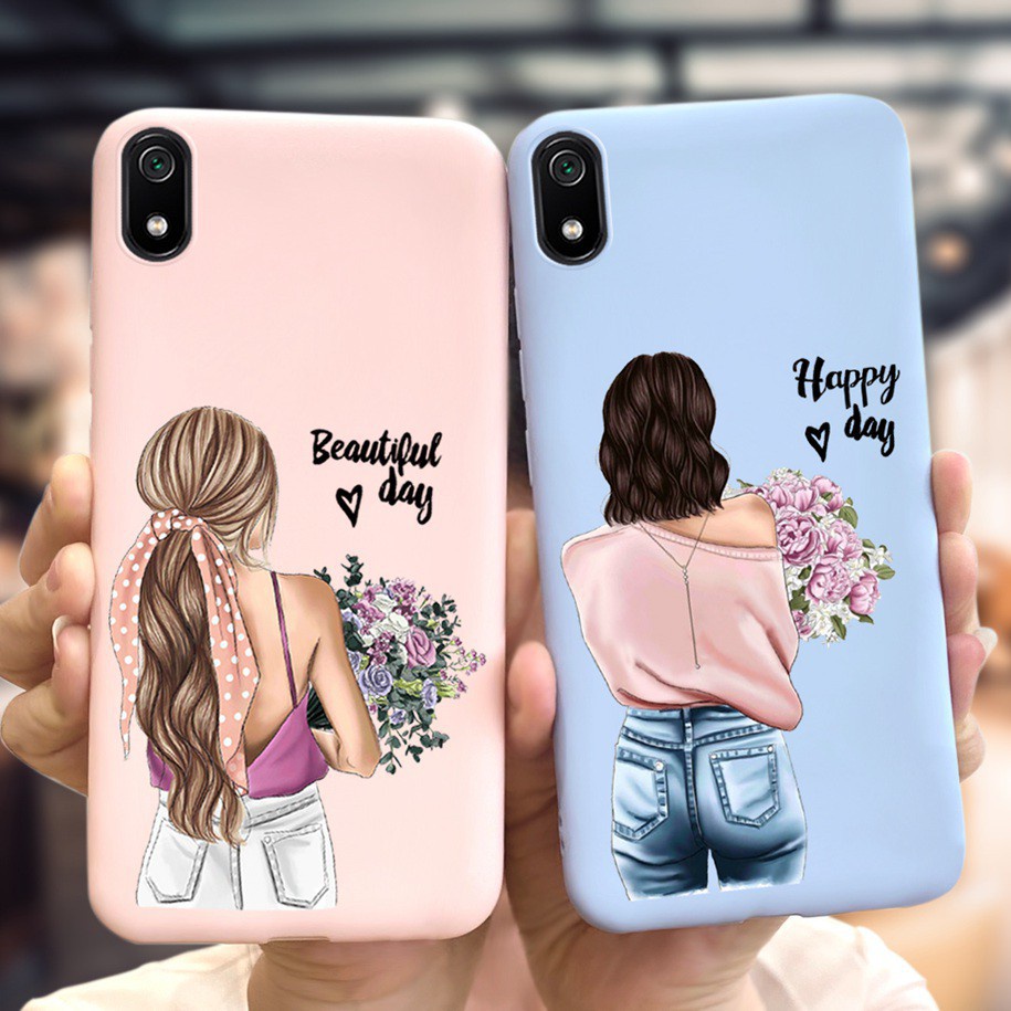 Ốp điện thoại silicone mềm hợp thời trang cho Xiaomi Redmi 7a 7 A7