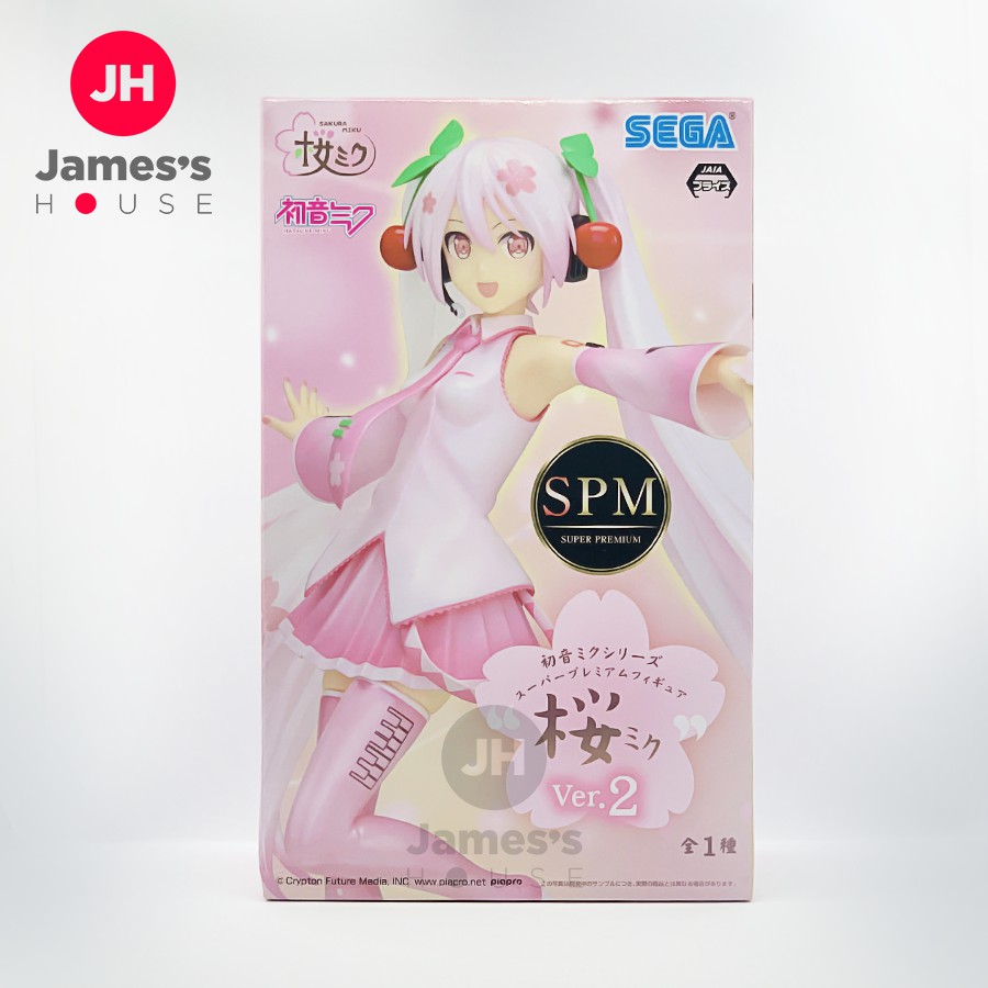 Mô Hình Figure Nhân Vật Anime Vocaloid - Hatsune Miku - SPM Figure - Sakura Miku Version 2, chính hãng Nhật Bản