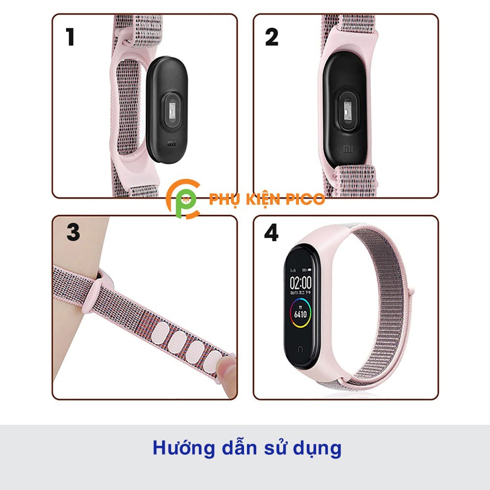 Dây đeo thay thế Xiaomi Mi Band 6 vải Nylon Sport Loop cao cấp siêu bền - Dây Nylon Sport Loop Miband 6