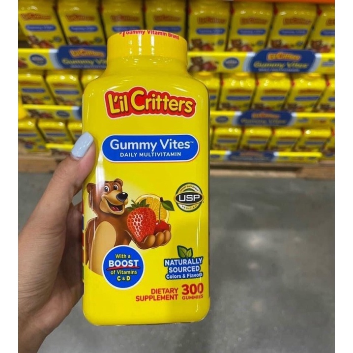 Kẹo Dẻo Bổ Sung Vitamin Gấu Lil'Critter Gummy Vites Multivitamin Complete Cho Trẻ Từ 2 Tuổi 300 Viên